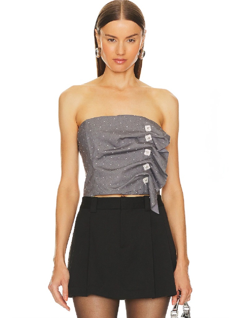 Lovers and Friends x Bridget | Amory Strapless Crop Top Corset | SMALL NEW! Chic